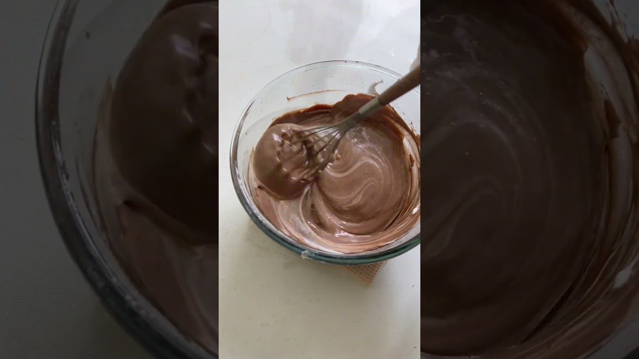 不消泡的可可戚风蛋糕，味道很浓郁，空口吃也超级好吃 六寸加高戚风  #cake #comedymusic #baking