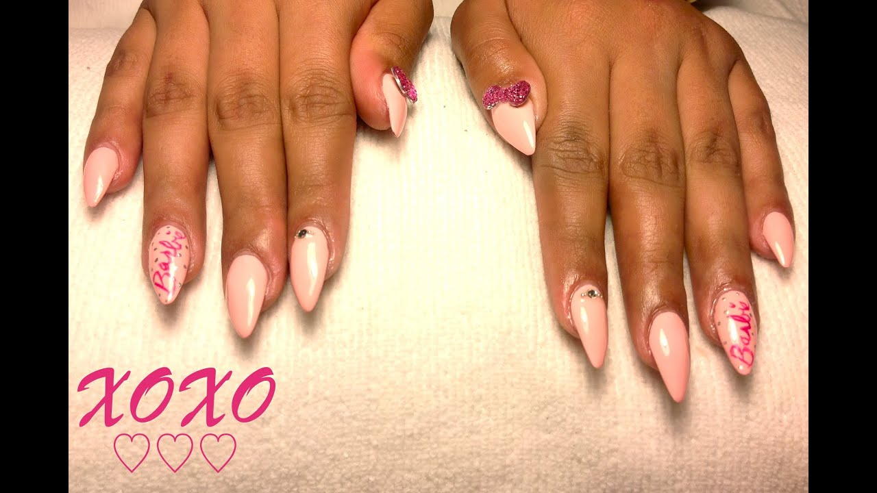 HOW TO: Barbie Nail Art Tutorial