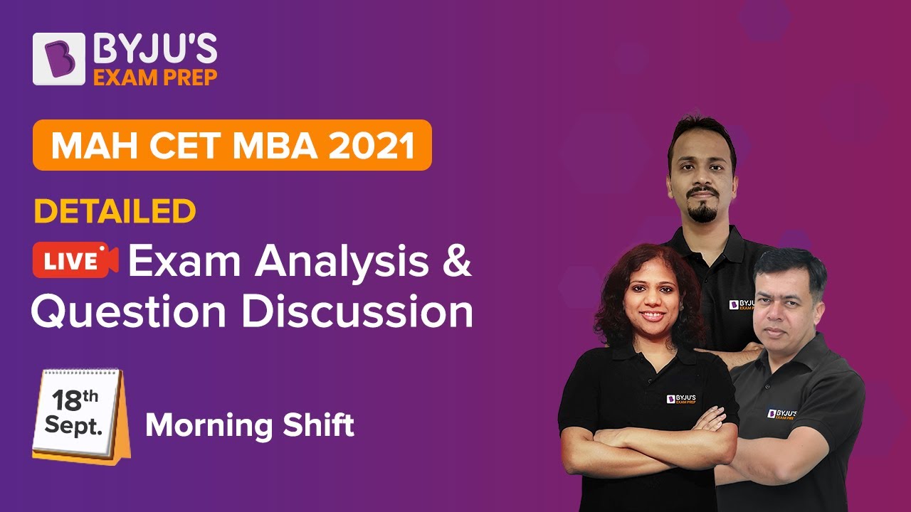 MAH CET MBA 2021 Question Paper (18 Sept,1st Shift) | MBA CET 2021 Expected Cutoff | BYJU'S MBA