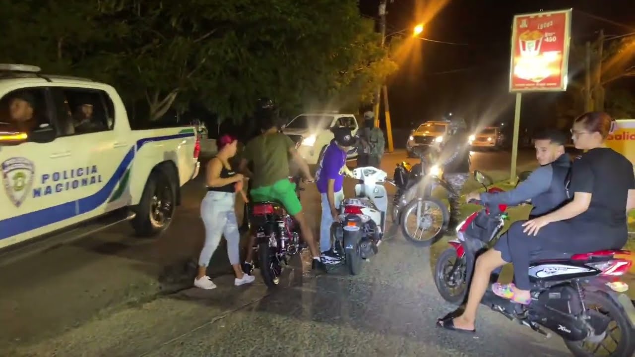 recorrido de la policia en san francisco de macoris