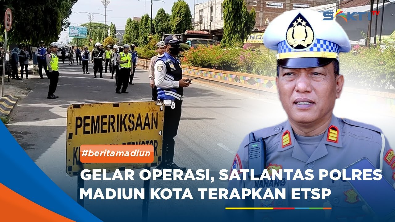 MADIUN - Gelar Operasi Zebra, Satlantas Polres Madiun Kota Terapkan Aplikasi ETSP