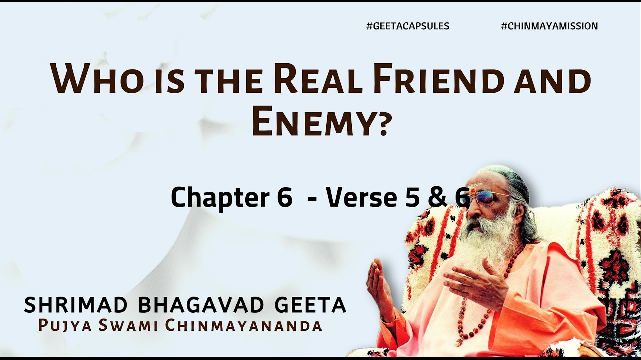 Bhagavad Geeta - Who is the Real Friend and Enemy? Chapter 6 Verse 5&6 #GeetaCapsules #BhagavadGita