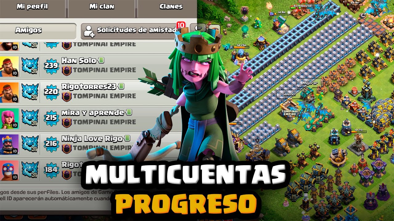 PROGRESO de MULTICUENTAS previo a LIGA de CLANES‼️