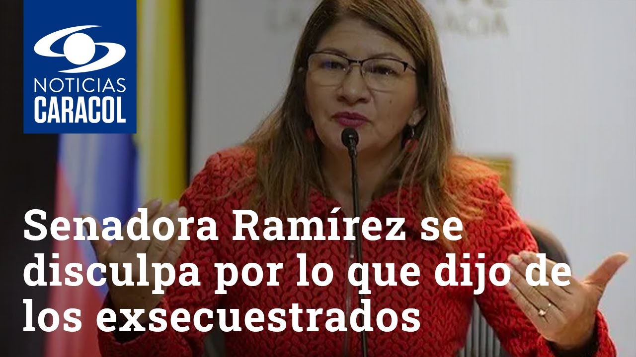 Senadora Sandra Ramírez se disculpa por lo que dijo de los exsecuestrados de las FARC