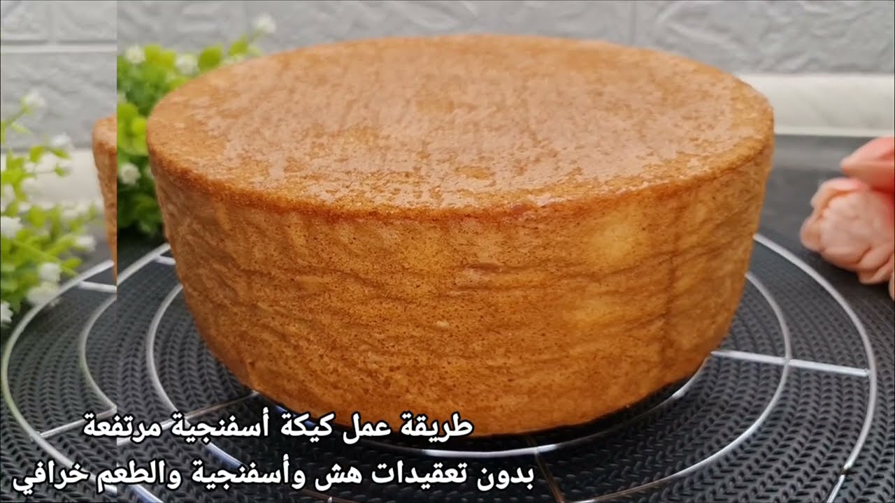 كيكة أسفنجية  المعتمدة سهلة وسريعة وطعم راااائع
