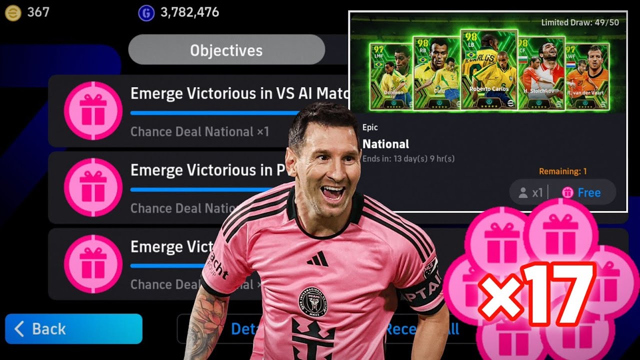 Все награды от KONAMI! 🎁🎉 Открытие набора Efootball 2024 Mobile | Бесплатные игроки EPIC National