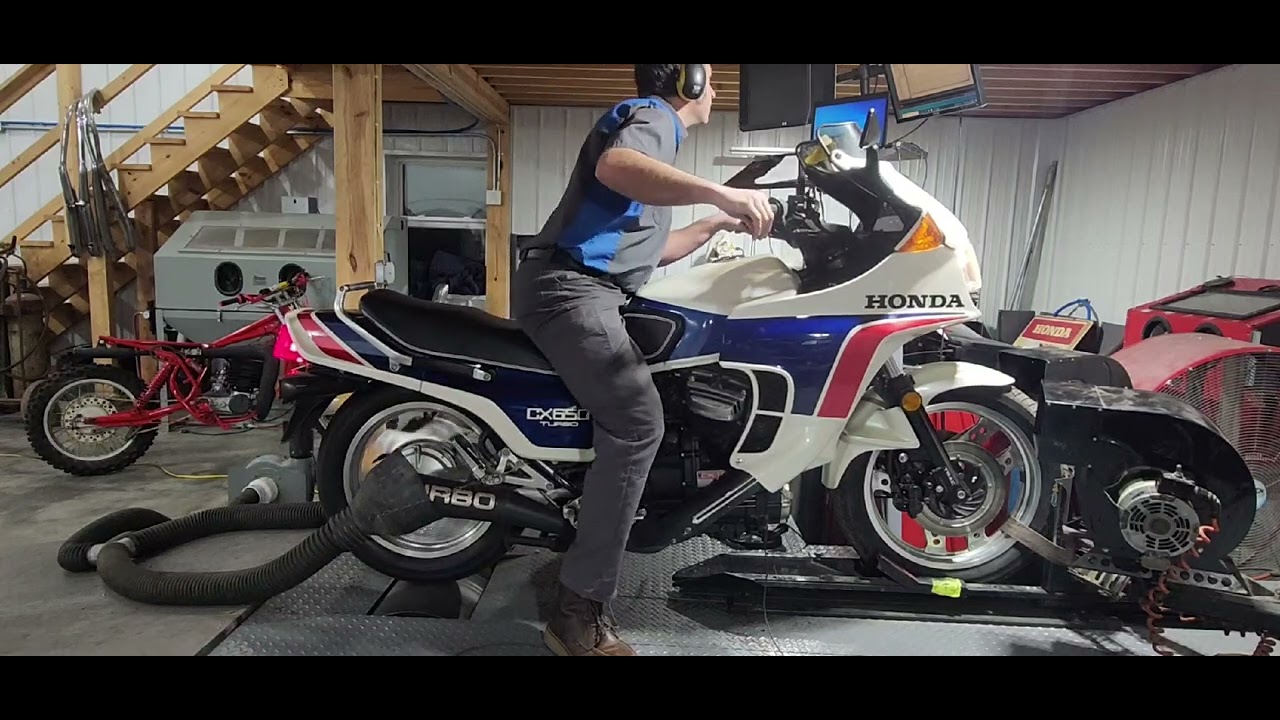 1983 Honda CX650T Turbo on the dyno!