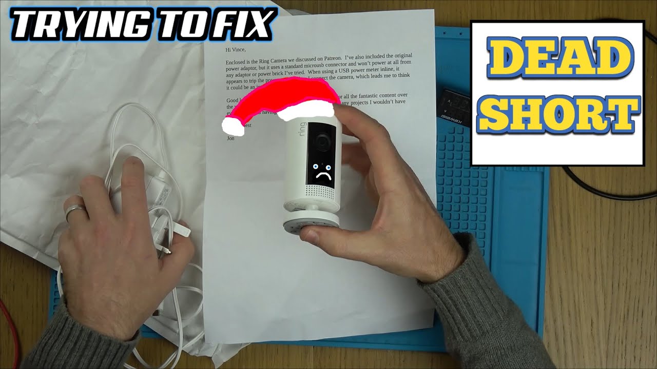 A Viewer sent me this RING Indoor Camera with a SHORT! Can it be fixed?