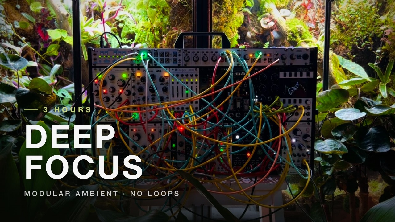 3 Hours of Generative Ambient for Deep Focus &middot; Modular Synth & Tape (No AI)