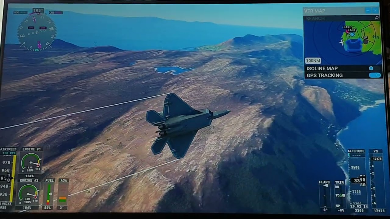 Microsoft Flight Simulator - Cape Town, South Africa (F22)
