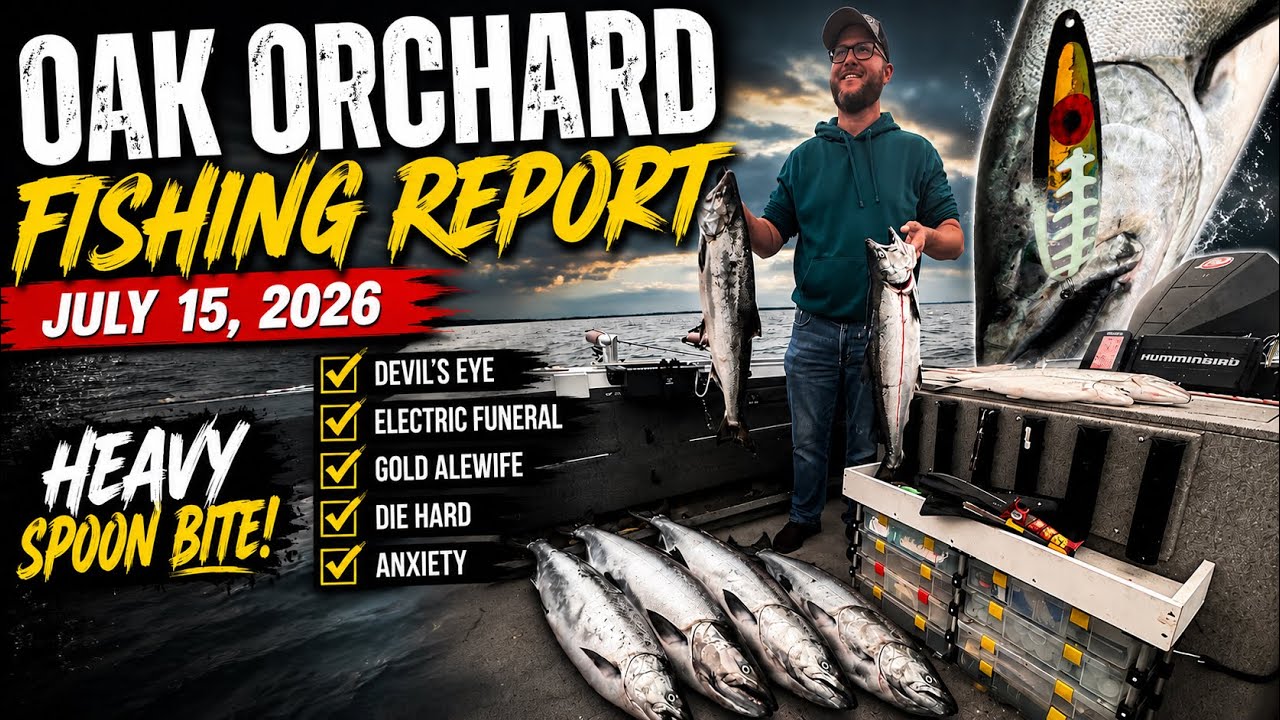     🎣 The Kings Were HAMMERING Spoons! | Oak Orchard Fishing Report