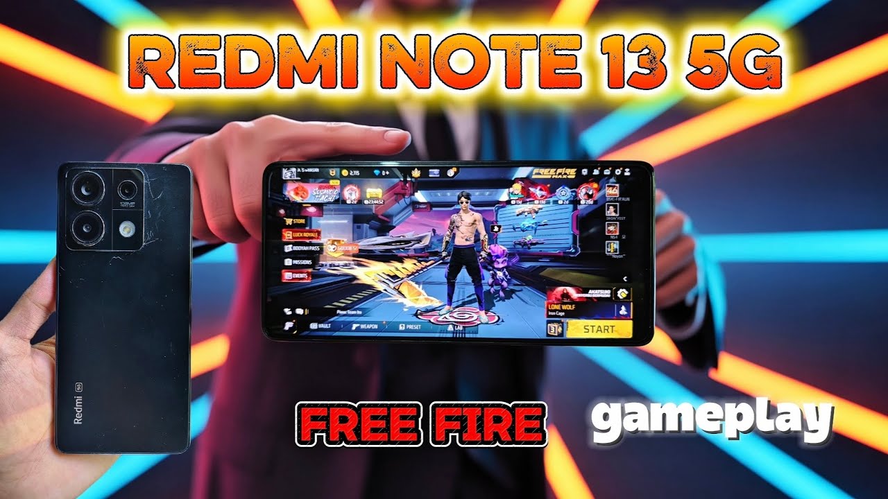 redmi note 13 5g📲free fire gameplay🎮handcam