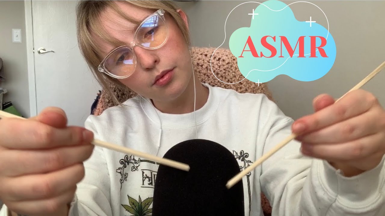 ASMR | Rough Mic Scratching with Chopsticks ✨
