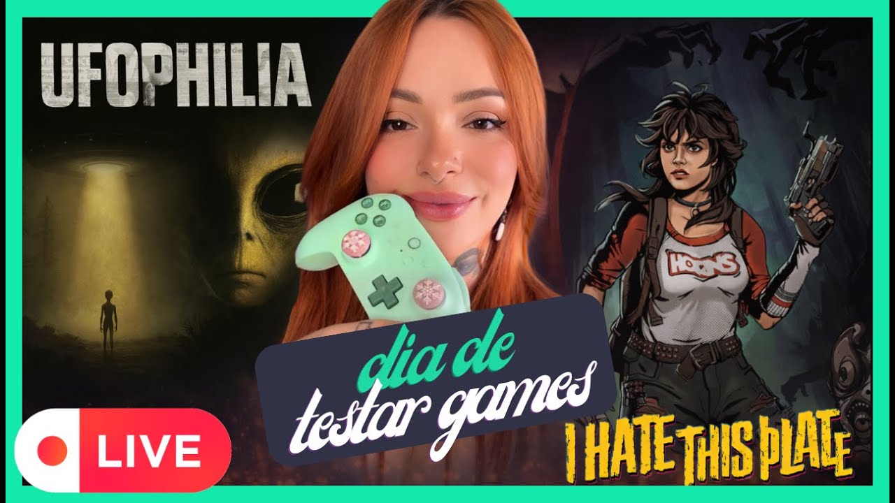 DIA DE TESTAR | Ufophilia & I Hate This Place | Terror Novos! (Live Infinita #79)