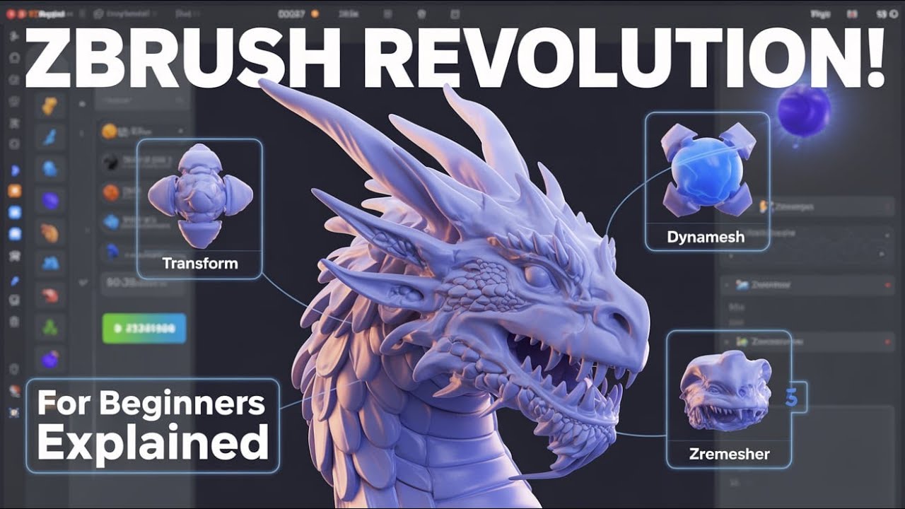 ZBrush Mastery Course: From Simple Sculpt to Pro Export – All You Need in One Series!