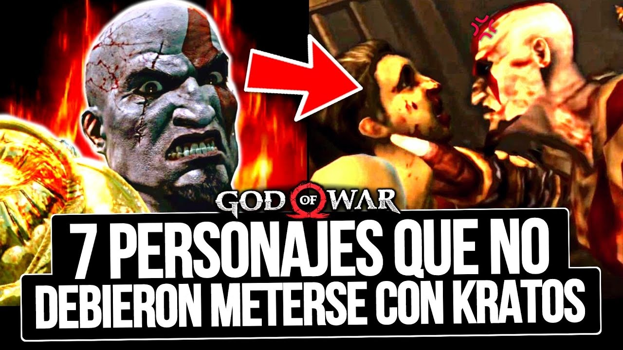TOP 7 PERSONAJES QUE NO DEBIERON METERSE CON KRATOS 🔥