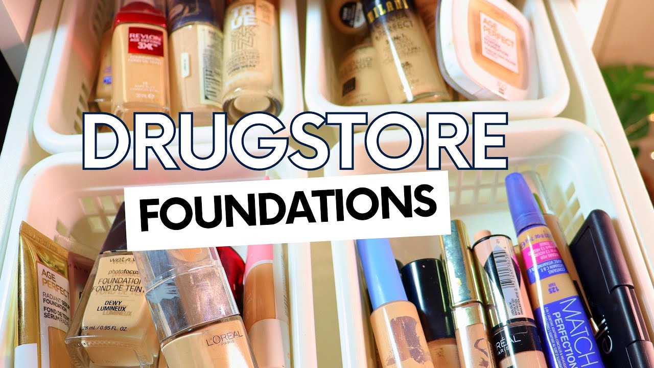 HUGE Drugstore Foundation Collection I HAVE TO DECLUTTER