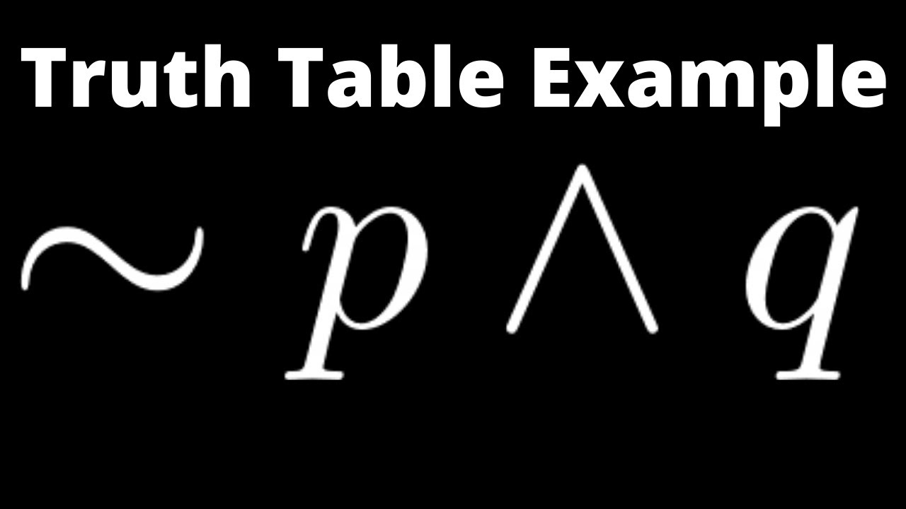 Truth Table for ~p ^ q