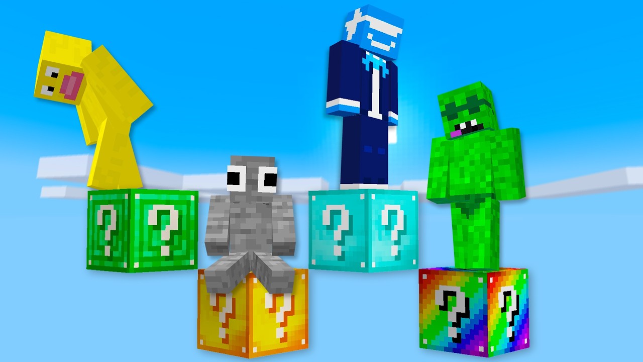 Решающая битва ONE LUCKY BLOCK в Minecraft