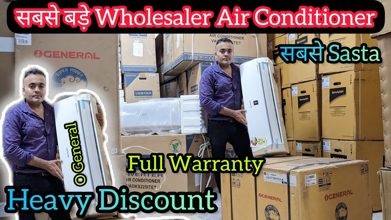 O General AC At Heavy Discounts || Air Conditioner Wholesale Warehouse || Hitachi Sharp Whirlpool