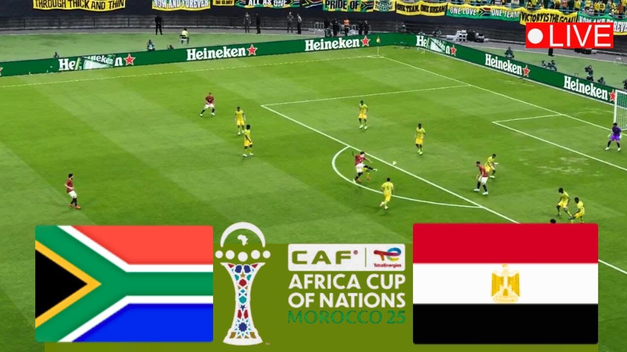 بث مباشر مباراة مصر ضد جنوب أفريقيا اليوم  كأس الأمم الإفريقية 2025 | PES Gameplay