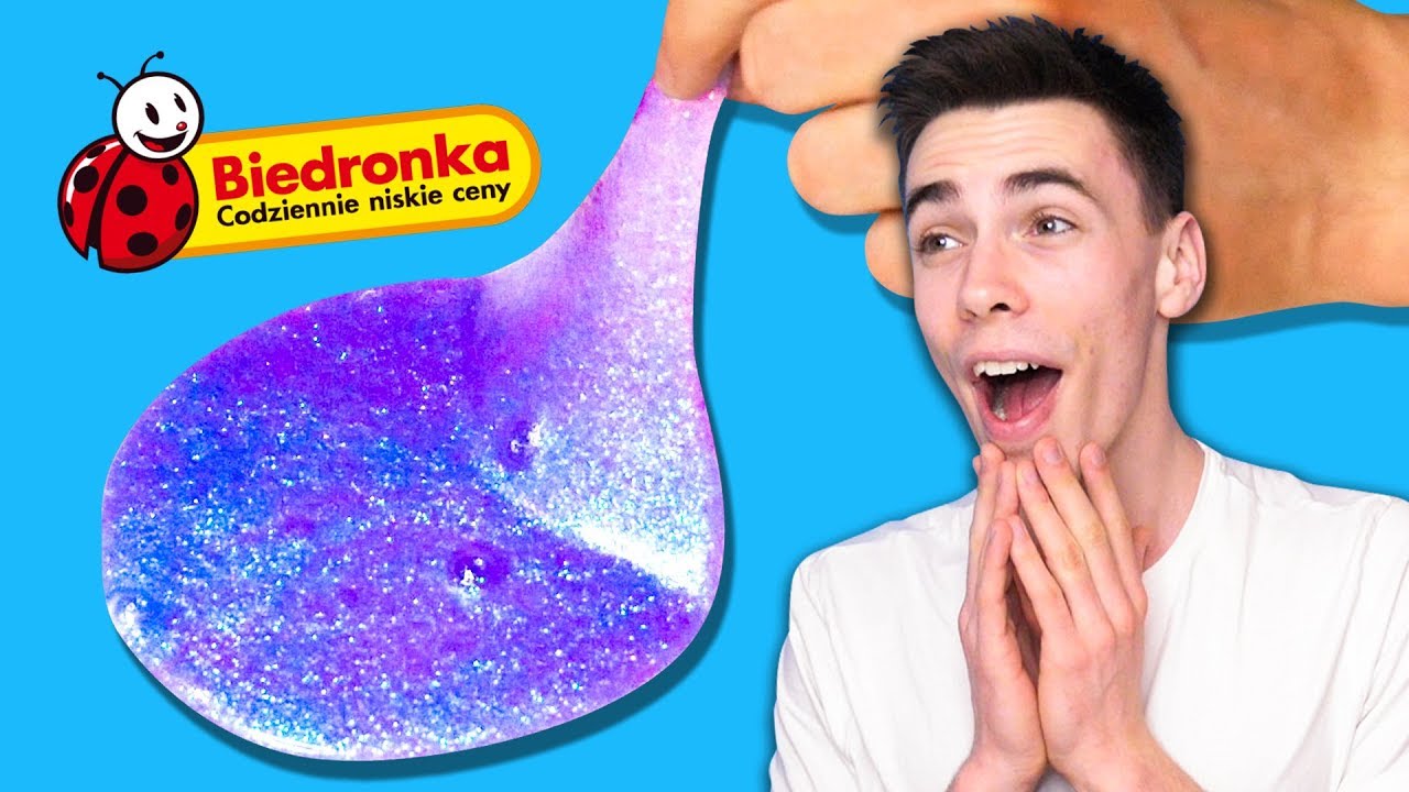 GALAKTYCZNY SLIME Z BIEDRONKI! 🌌 PUTTY BROKAT SLIME 🌠