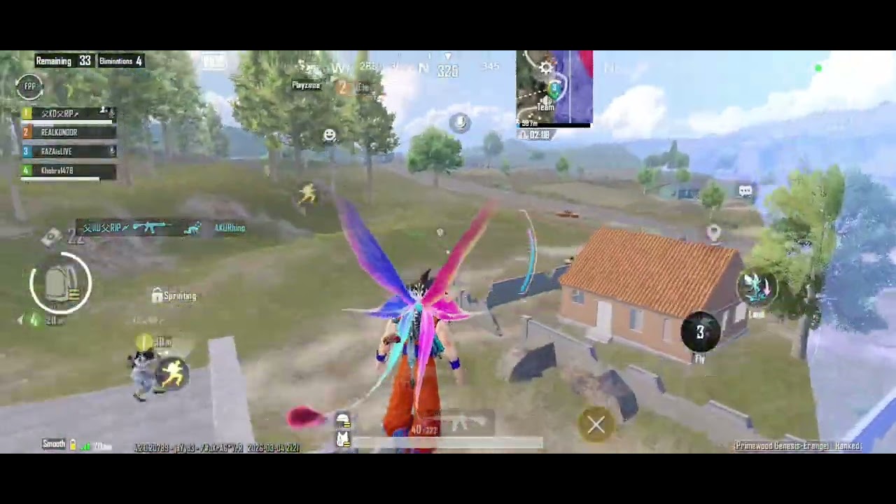 Osm!😍 ERENGEL FULL GAME PLAY 🦋❤️4.2 UPDATE 60 KILLS😦👀🫢