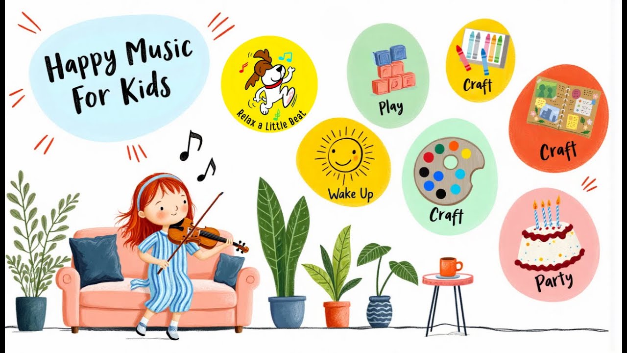 Happy Playtime Music for Babies, Toddlers & Kids | 1 Hour for Preschool, Classroom, Kindergartens