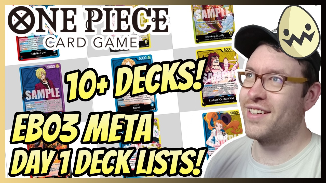 One Piece Card Game: EB03 Day 1 Deck Lists!