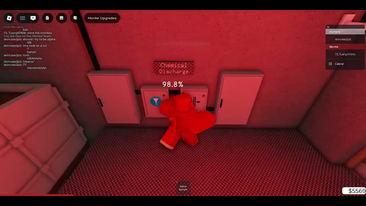 Monke Game for Roblox Alpha Monkey & Watch and Apple and red monkey