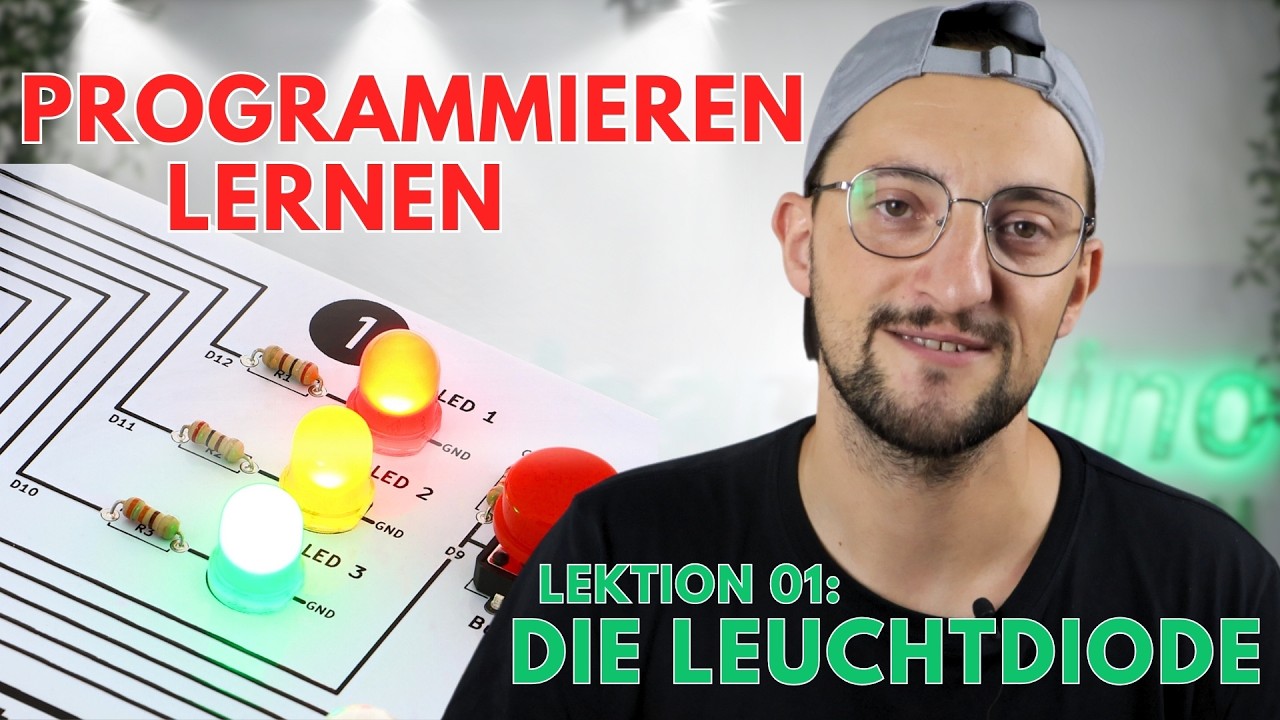 Lektion 01: Die Leuchtdiode | Grundlagen OpenRoberta | Funduino Cube | Arduino programmieren lernen