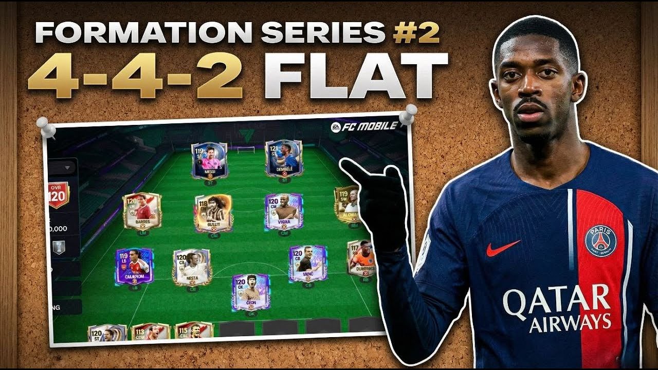 4-4-2 Flat Formation Gameplay in FC Mobile 🔥 | Full Match + Penalty Win