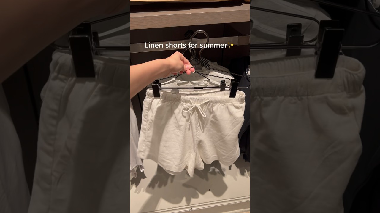 Linen shorts for a causal dressy look this summer🤍 #summeroutfits