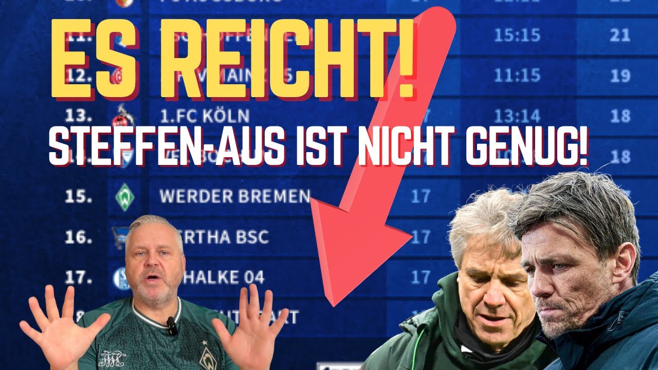 Es reicht! Steffen-Aus ist nicht genug! 