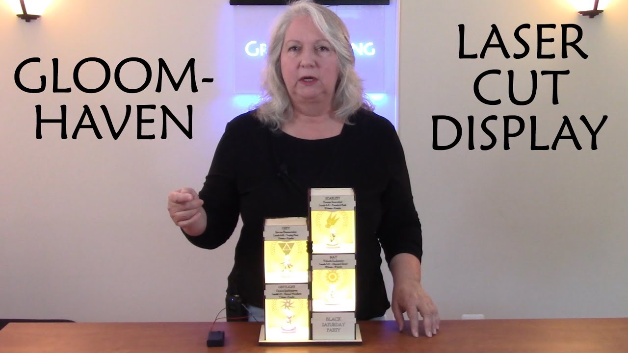 How to Design and Laser Cut a Gloomhaven Hall of Fame Display