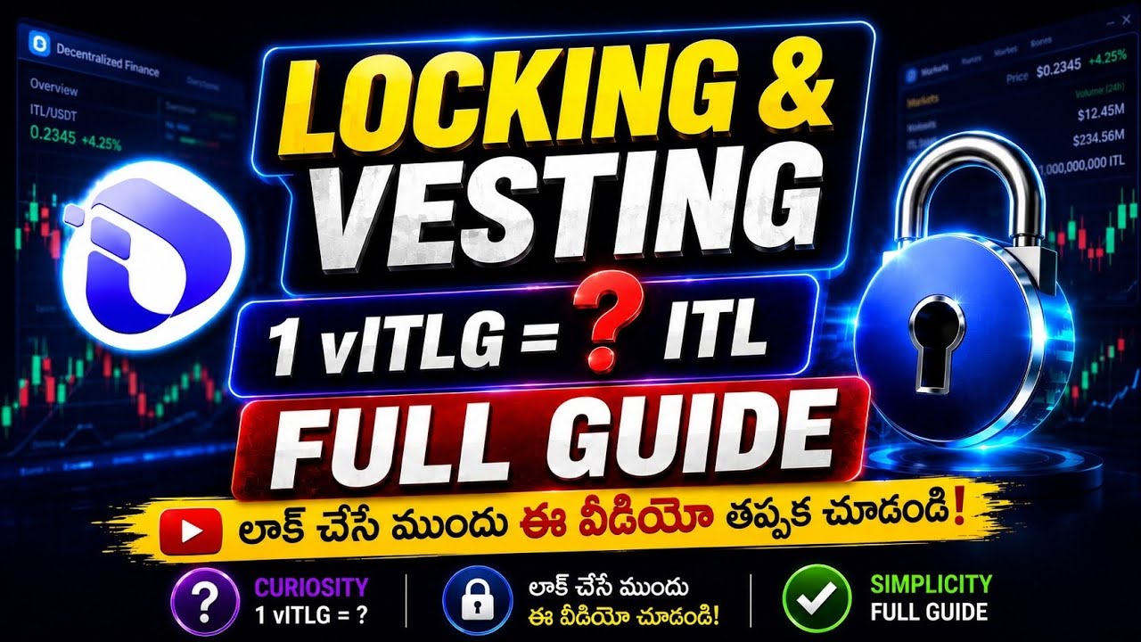 1 vITLG = ? ITL 😱 || Complete Locking & Vesting Explained || Full Guide Watch This Video #blockchain