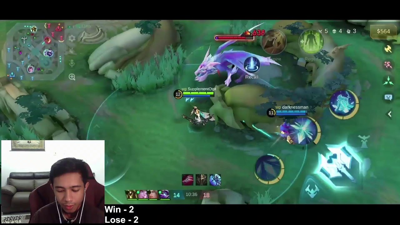 MLBB Gameplay - boleh ke skill legend main di mythic?