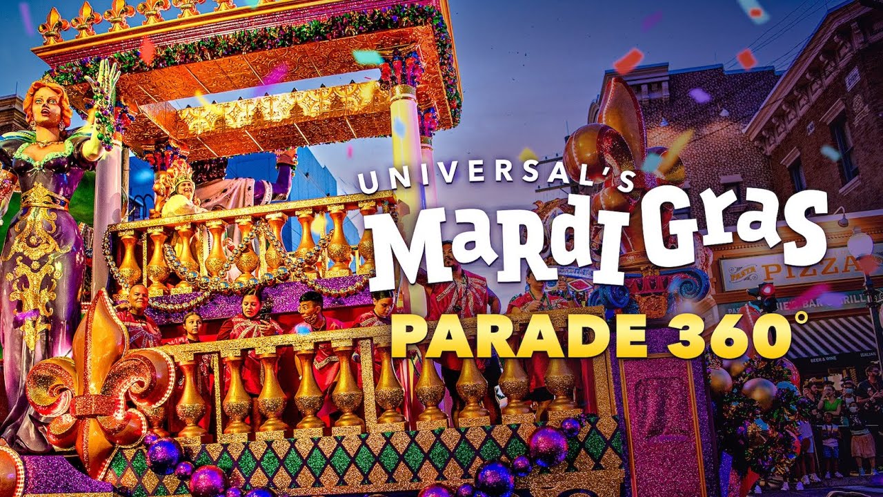 360 POV: Ride a Parade Float at Universal Mardi Gras