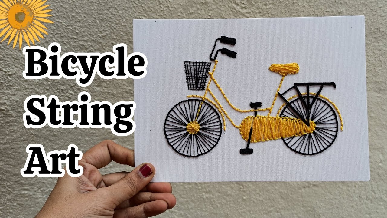 Bicycle String Art 😍 | PoornimArt