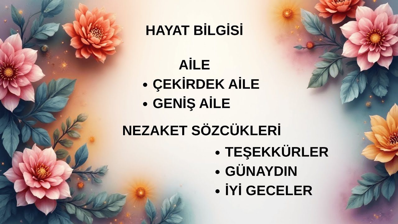 Ailem Benim Her Şeyim &ndash; Aile ve Değerler Şarkısı | Hayat Bilgisi Eğitici &Ccedil;ocuk Şarkıları @tcmeb_
