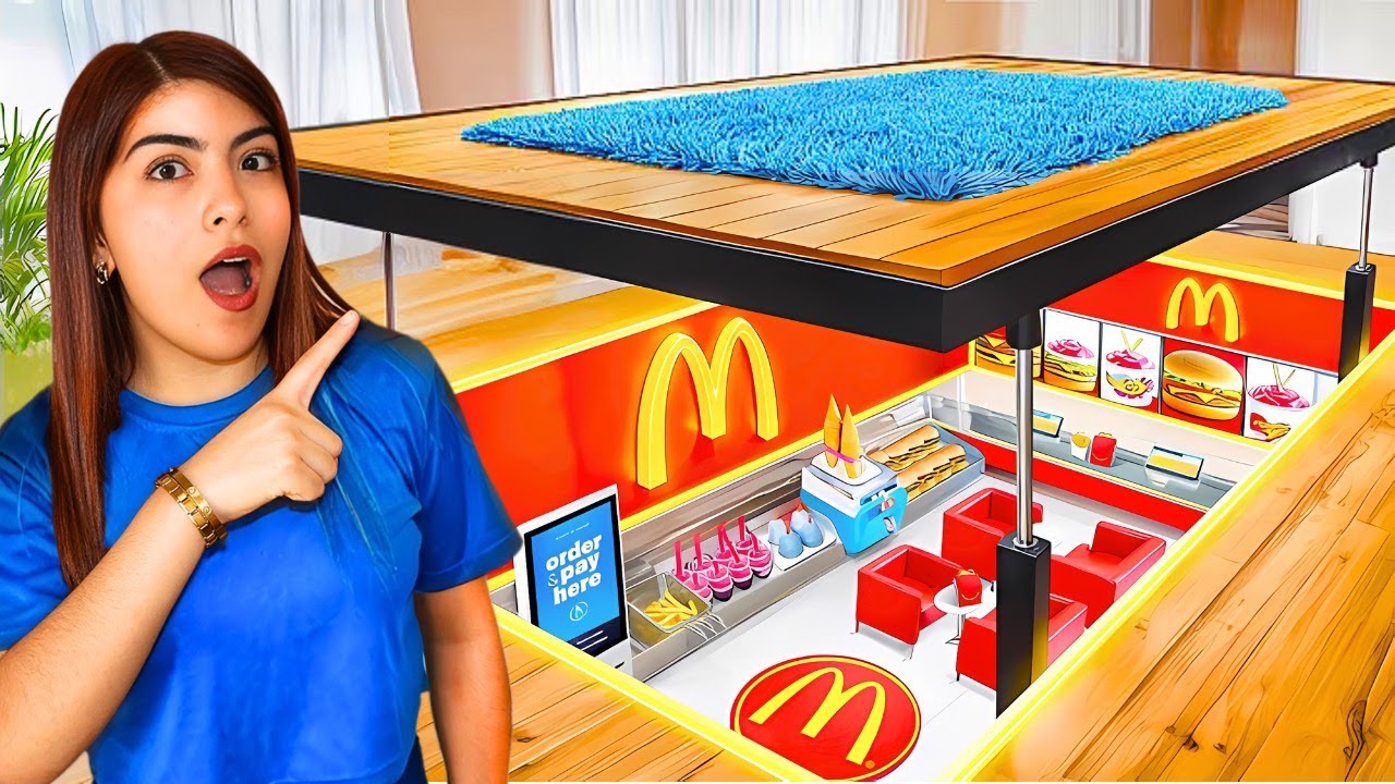 CONSTRUI un MCDONALDS en mi CUARTO!! 😱🍟🍔