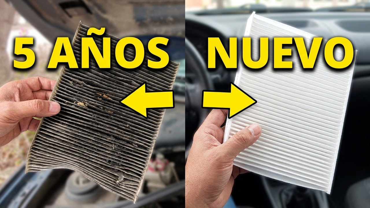 COMO CAMBIAR EL FILTRO DE CABINA EN UN NISSAN PLATINA O RENAULT CLIO 1.6 | DESPUÉS DE 5 AÑOS DE USO🫣