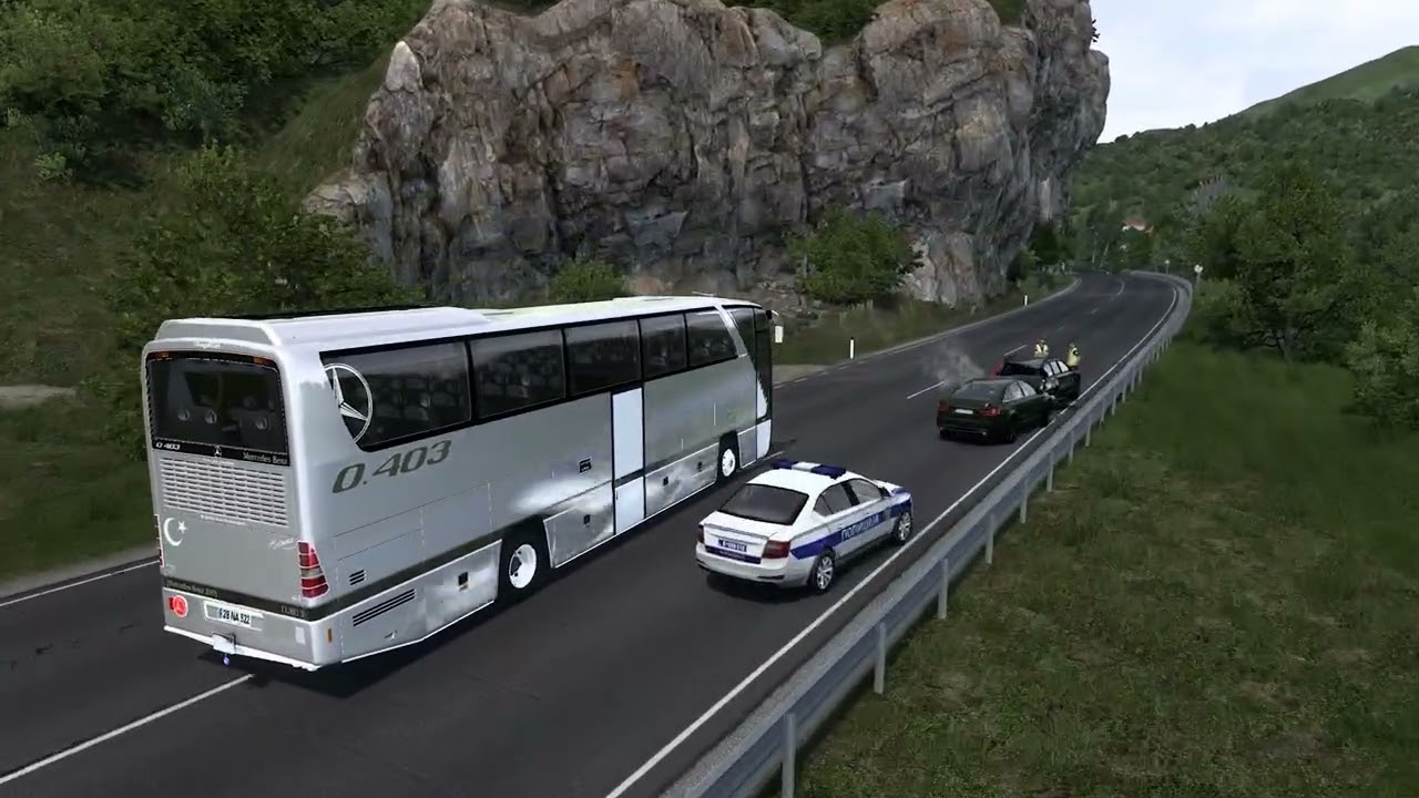Euro Truck Simulator 2 Bus trip to Zenica with Turkish MB 0403 SHD (part2)
