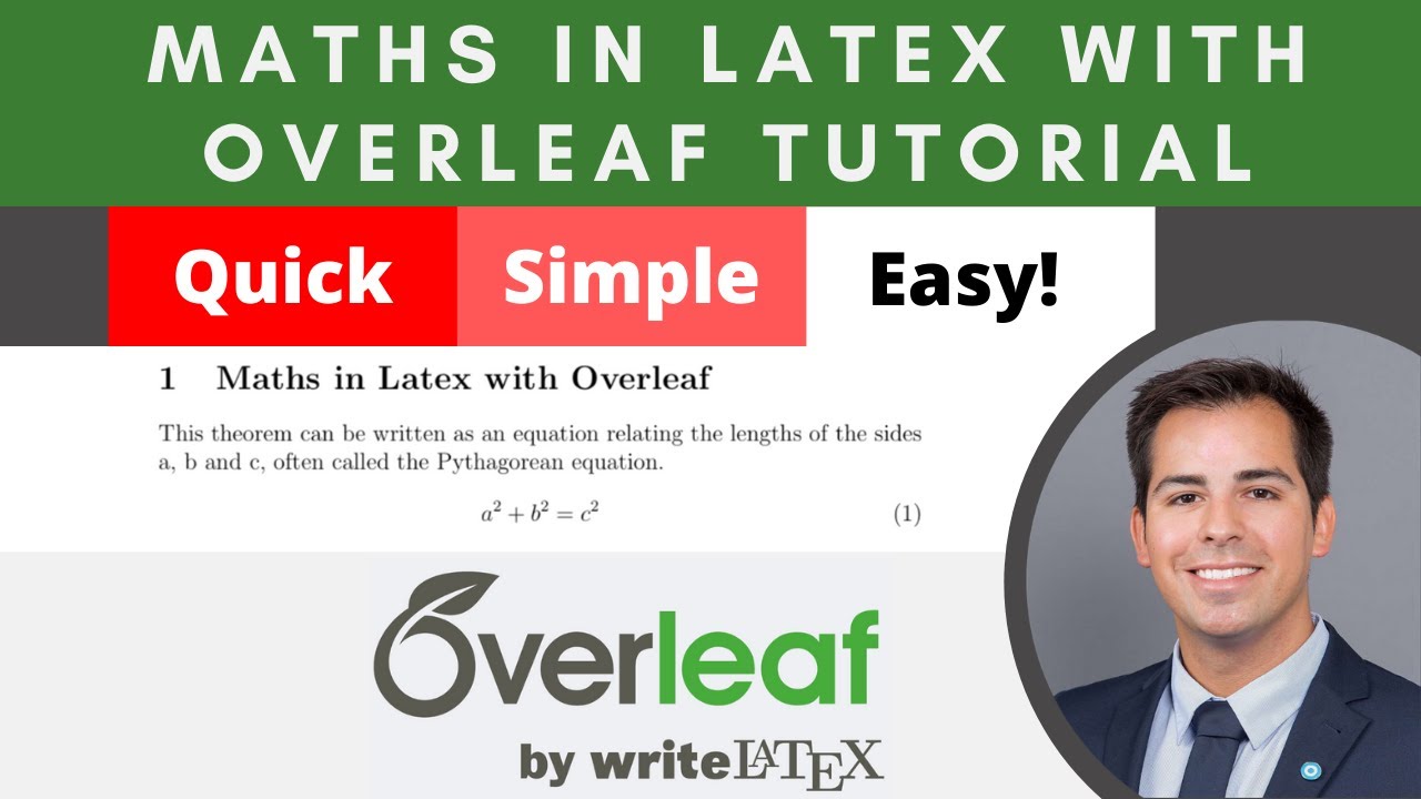 Math equations in latex with overleaf. Complete and Simple tutorial!