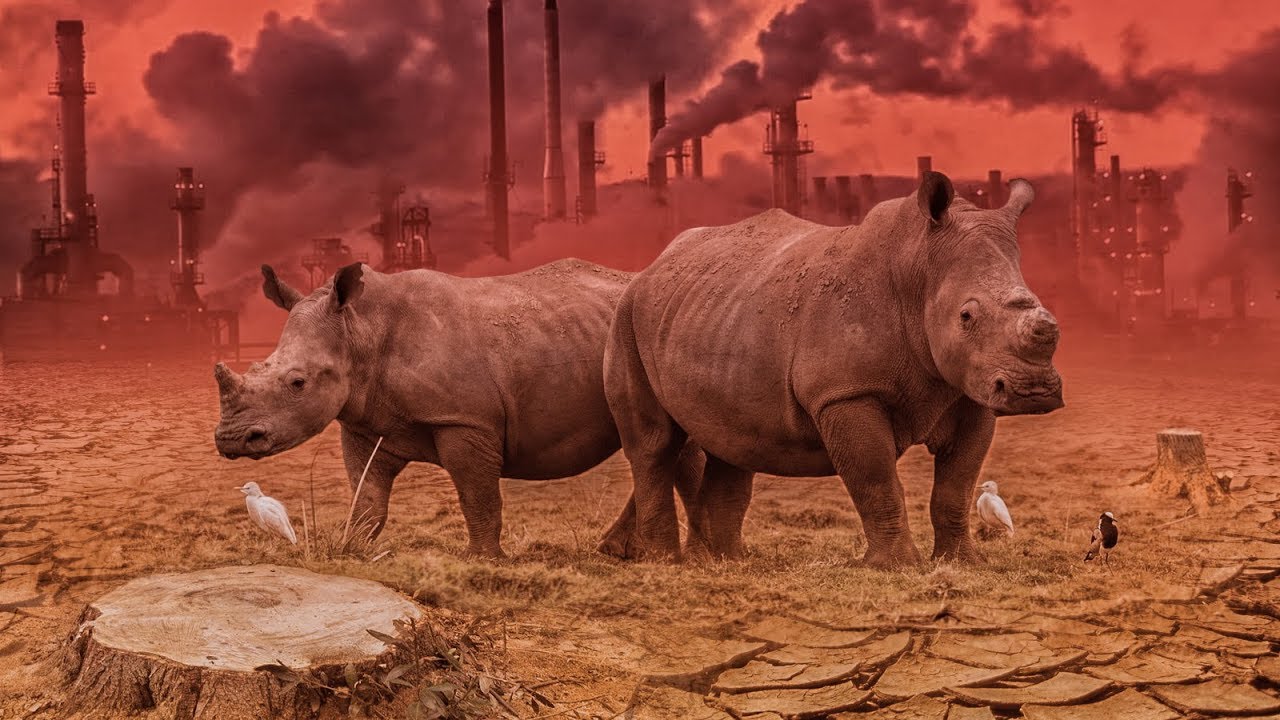 Photoshop manipulation tutorial | earth distroy | deforestation | animals ryhno | #ds_works