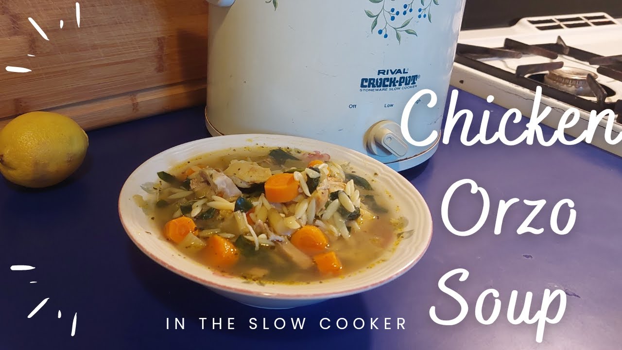 Easy slow cooker recipes | Chicken Orzo Soup | Easy tasty slow cooker recipes | Love Irma