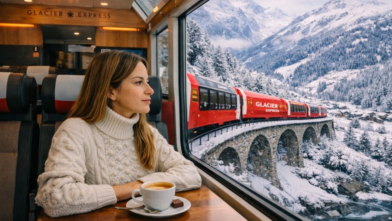 Como é viajar no Glacier Express: o trem panorâmico mais lindo da vida!