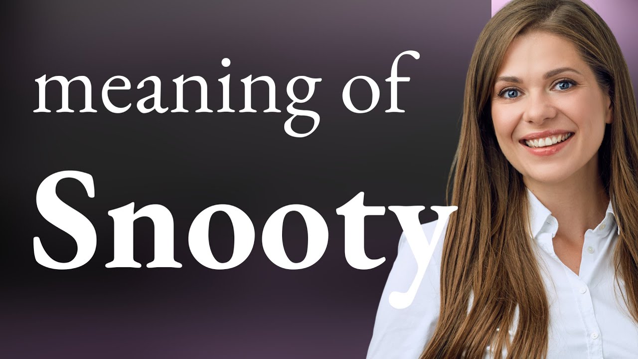 Snooty &bull; what is SNOOTY definition