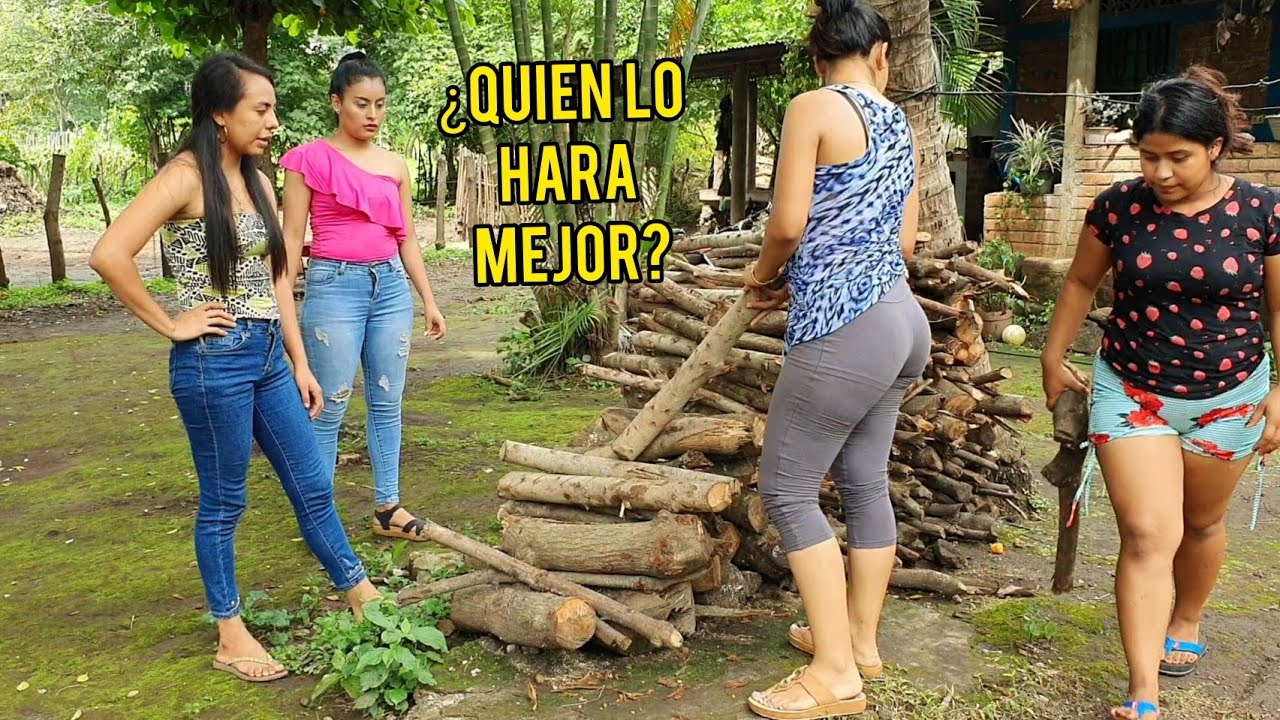 ¡¡Competencia Quién Raja Trozos de Leña !!