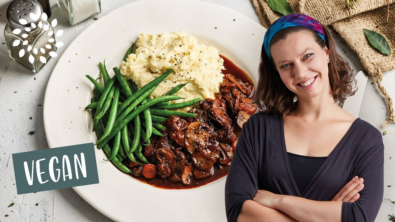 Bourguignon aus Dinkel Seitan [Rezept] - Vegan